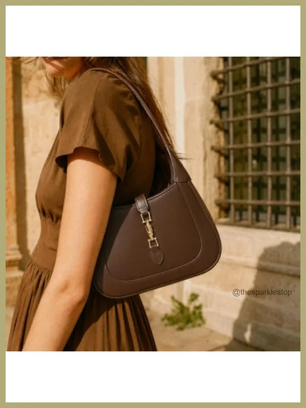 Crescent Leather Shoulder Bag Women Hobo Purse Adjustable Crossbody